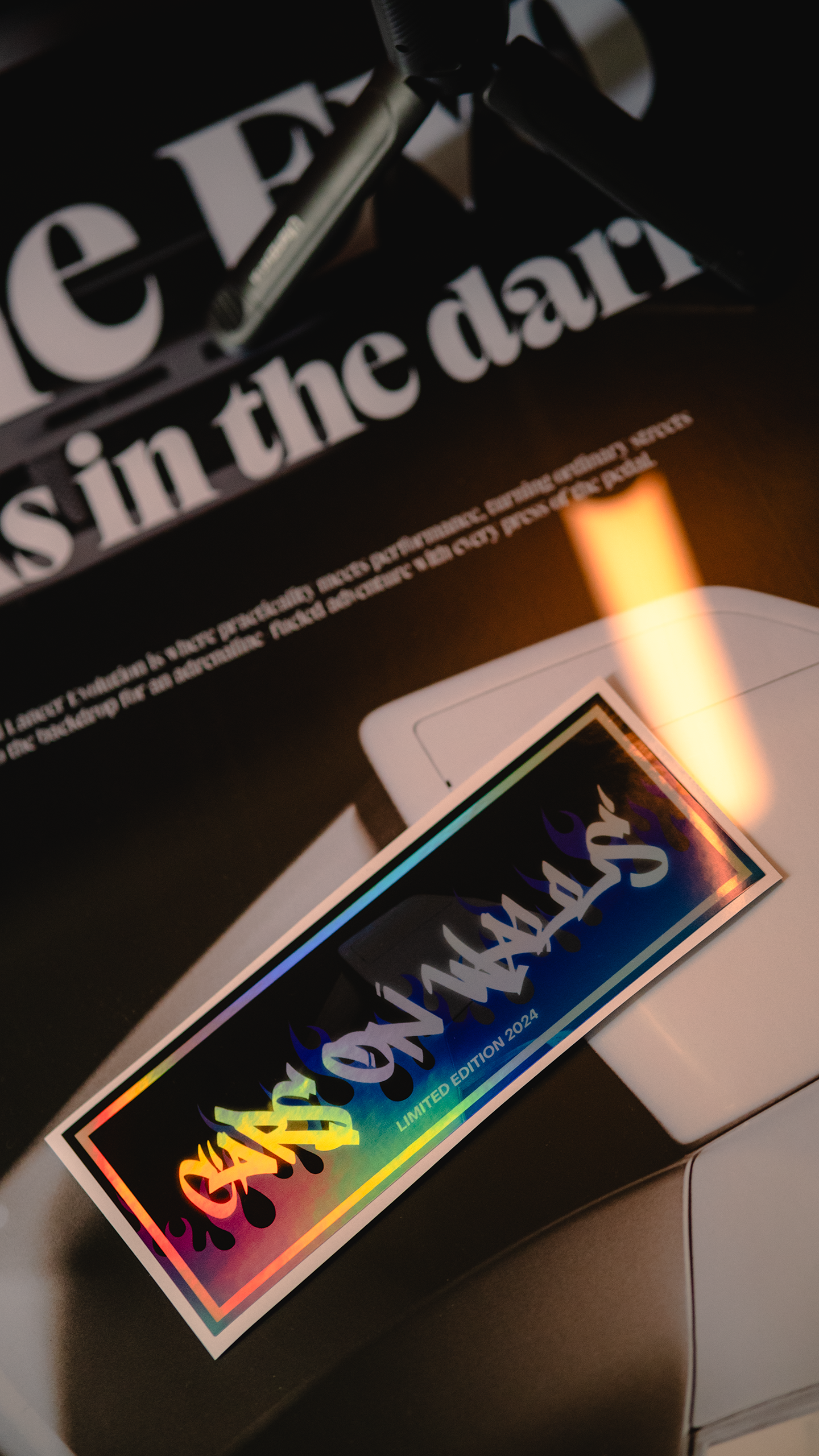 BLUE FLAME HOLO LIMITED EDITION - SLAP STICKER