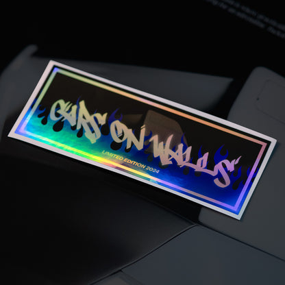 BLUE FLAME HOLO LIMITED EDITION - SLAP STICKER