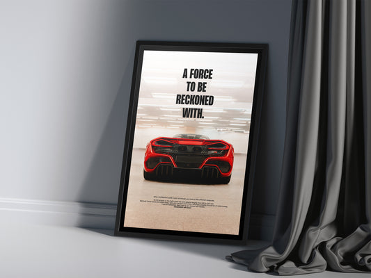 A FORCE TO BE RECKONED WITH - CAR POSTER